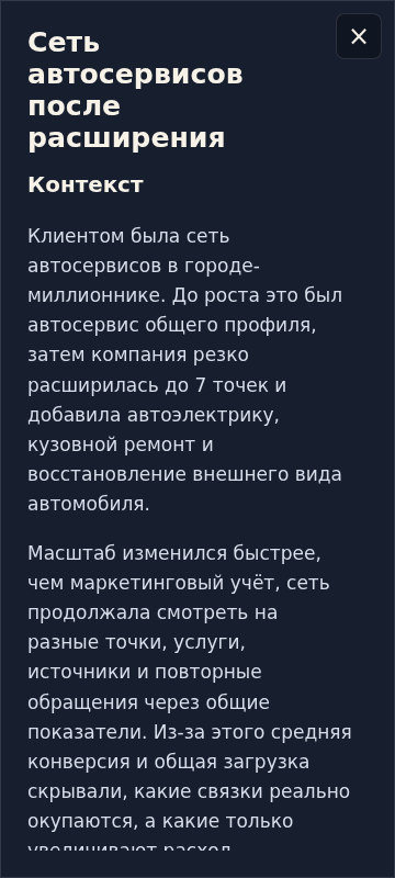 Модалка кейса на мобильном